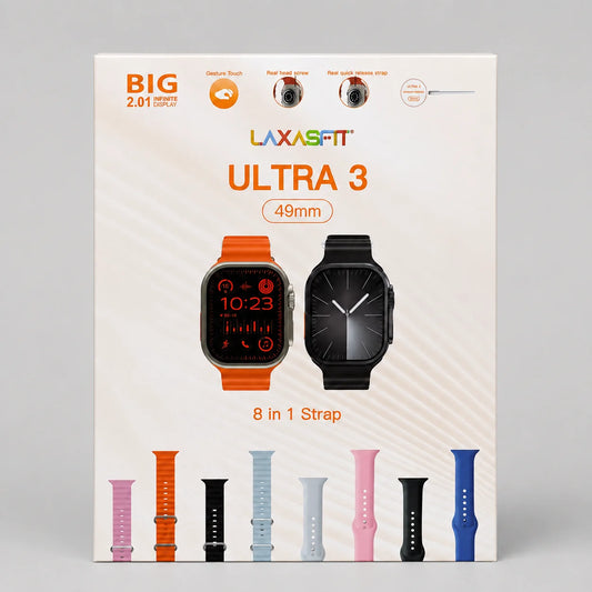 Laxasfit Ultra 3 Smart Watch 49mm β 8 in 1 Edition