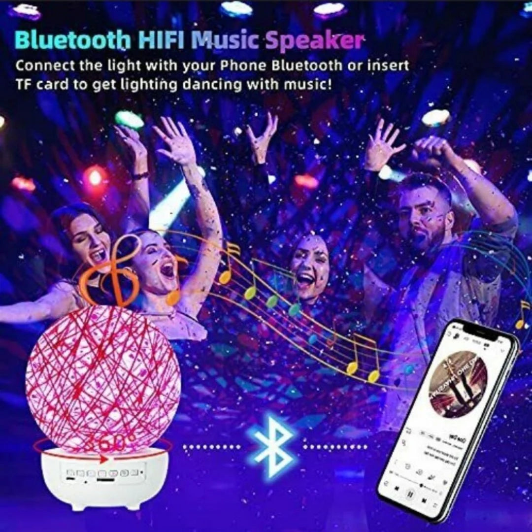 3D Night Light With Bluetooth Speaker