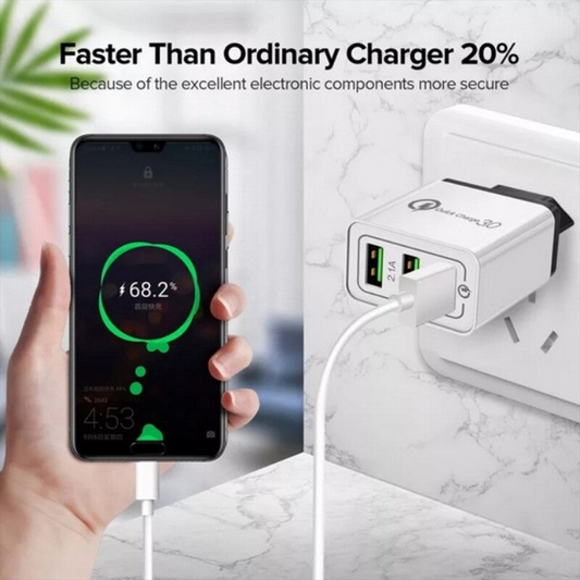 3 Ports Fast Charger – 18W