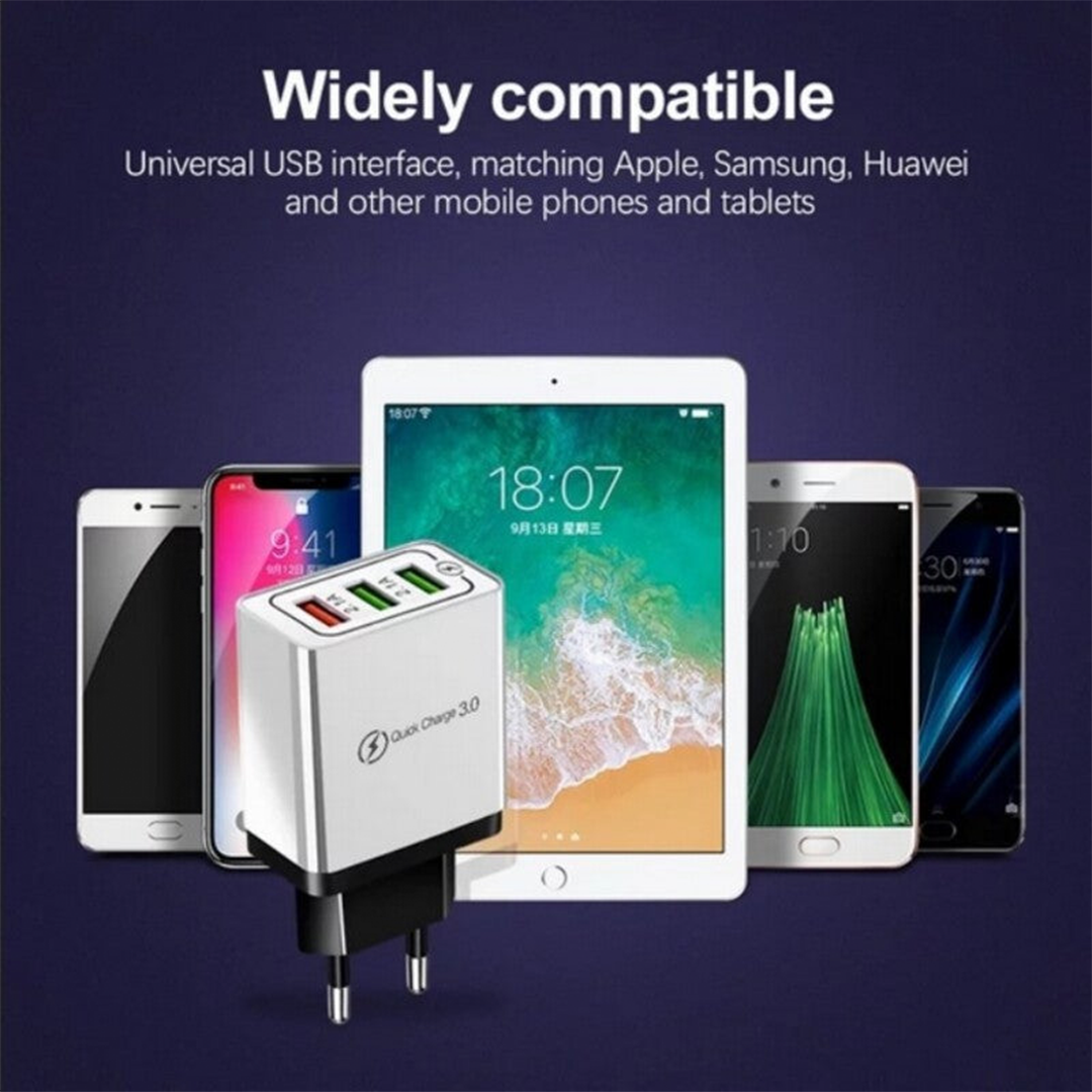 3 Ports Fast Charger – 18W