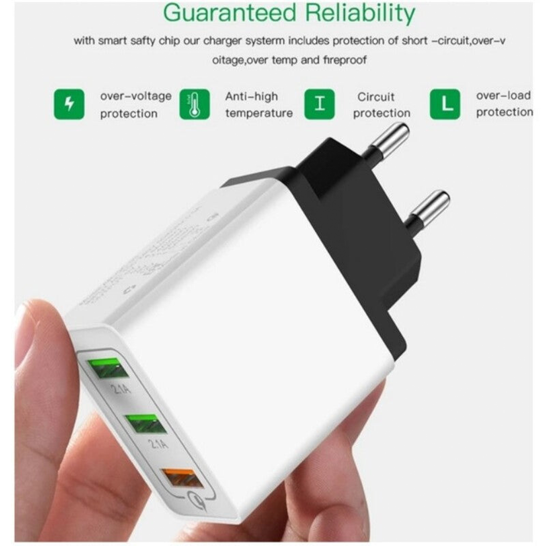 3 Ports Fast Charger – 18W
