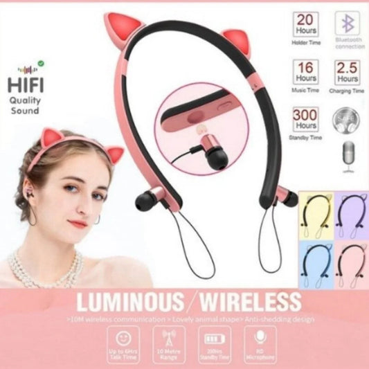 Cat Wireless Earphones - 3 Colors