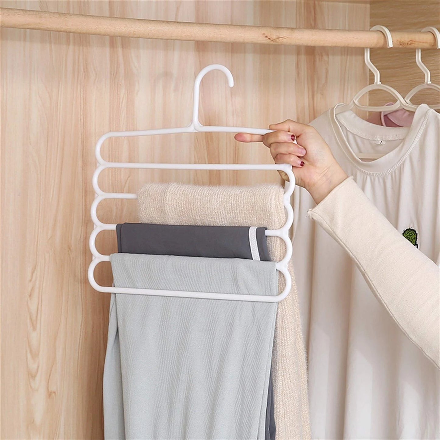 5-in-1 Multipurpose Plastic Hanger