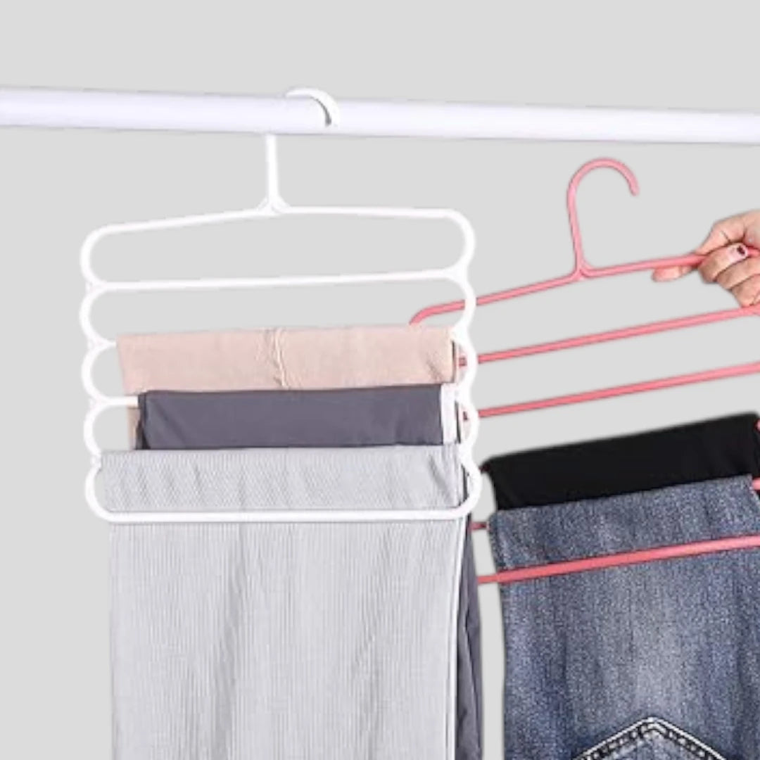 5-in-1 Multipurpose Plastic Hanger