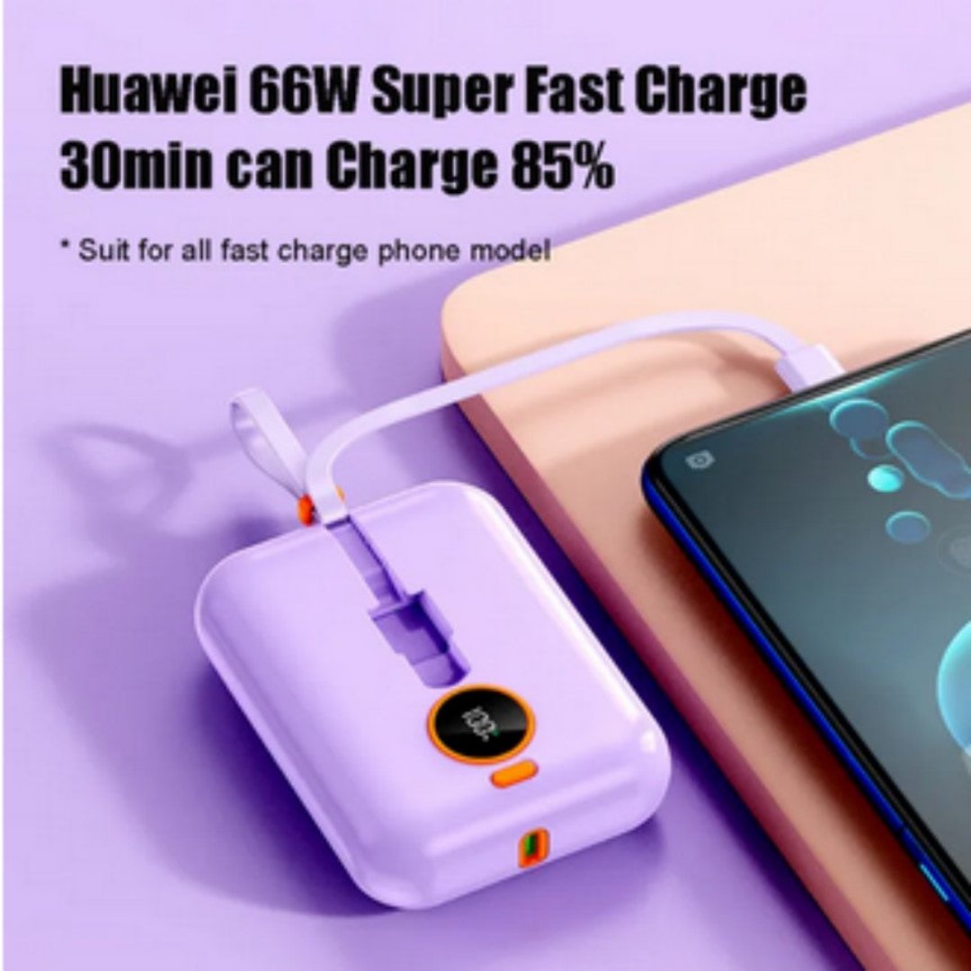 Fast Charging Power Bank - 20000mAh - Lightning + Type C ports
