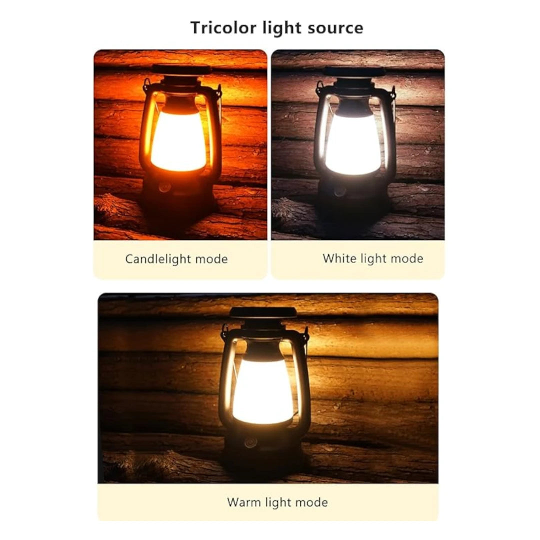 Vintage-Style LED Camping Lantern