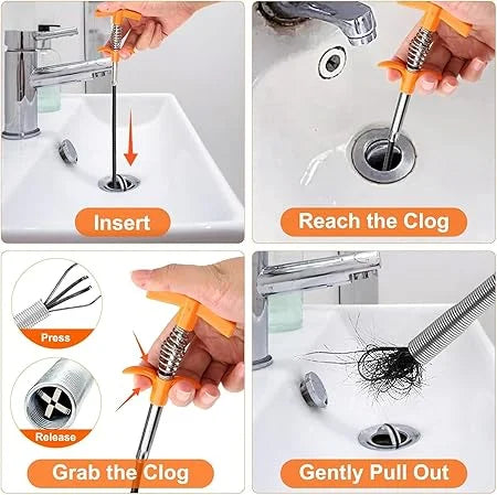 Drain Snake Hair Clog Remover Tool