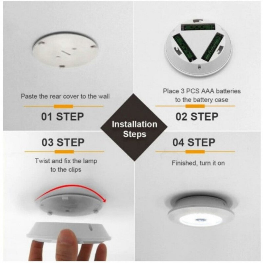 Lamp With Remote White – Set of 3