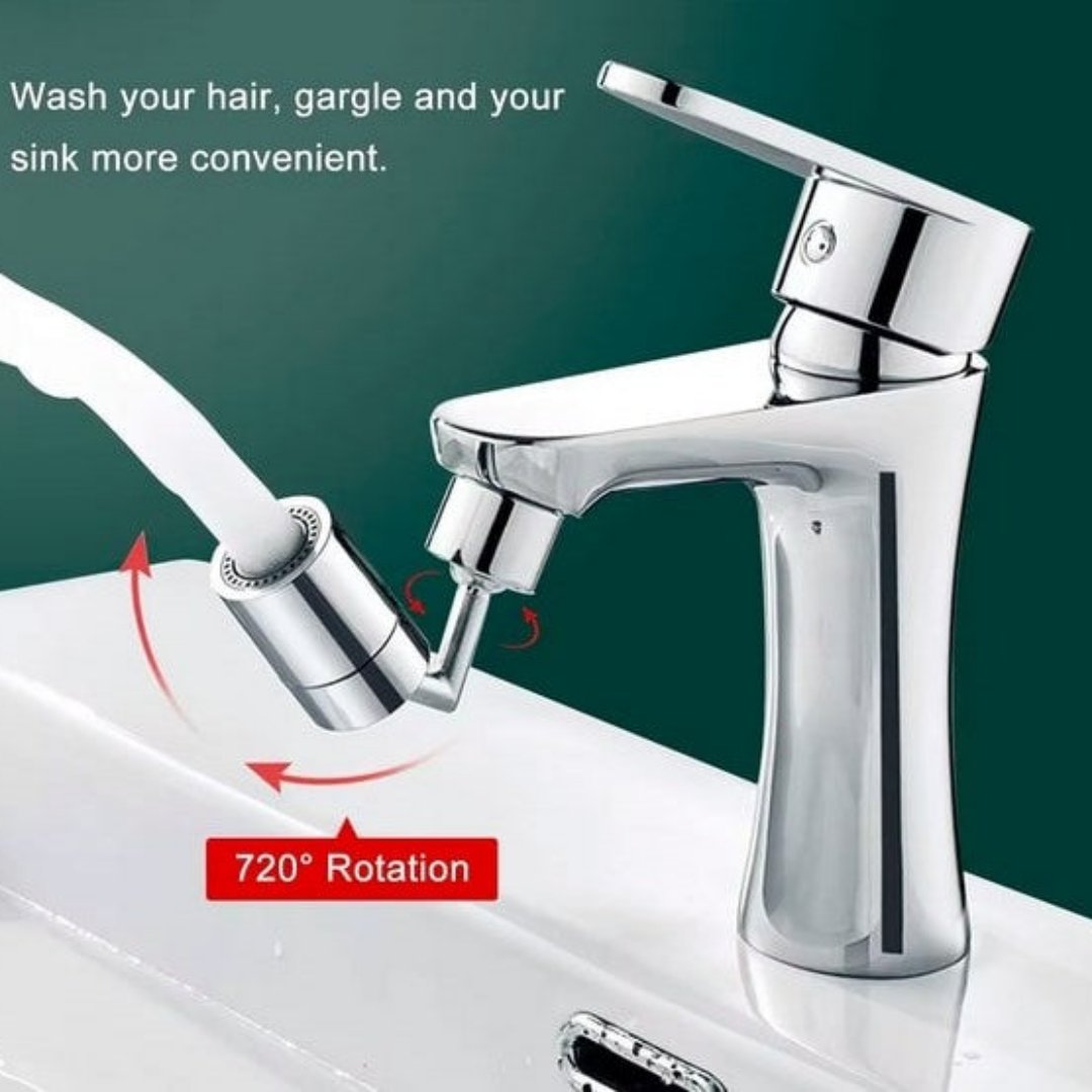 Metal Rotating Faucet Extender - 720°