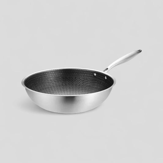 Non-Stick Stainless Steel Wok Pan