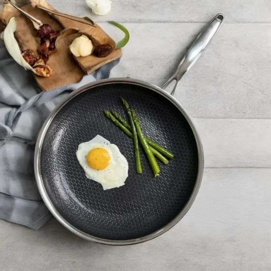 Non-Stick Stainless Steel Wok Pan