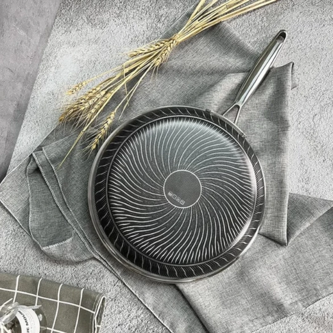 Non-Stick Stainless Steel Wok Pan