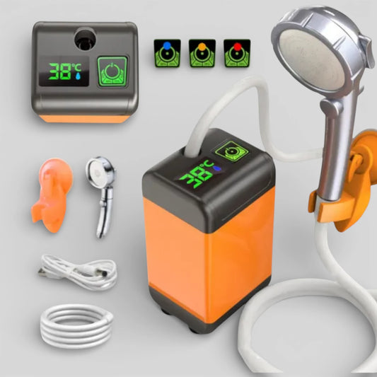 Portable Camping Shower with Pump – 4800mAh Rechargeable
