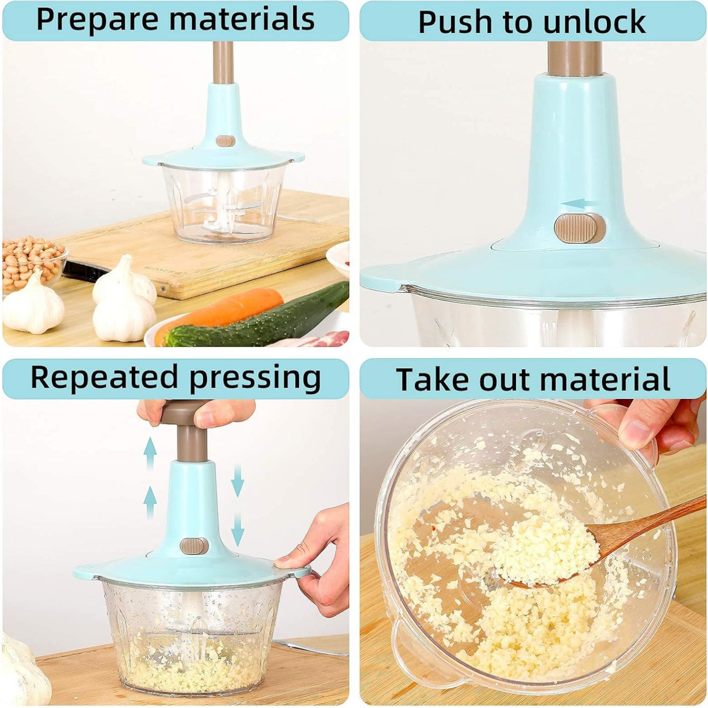 Press Cooking Machine Food Chopper - 1.5L