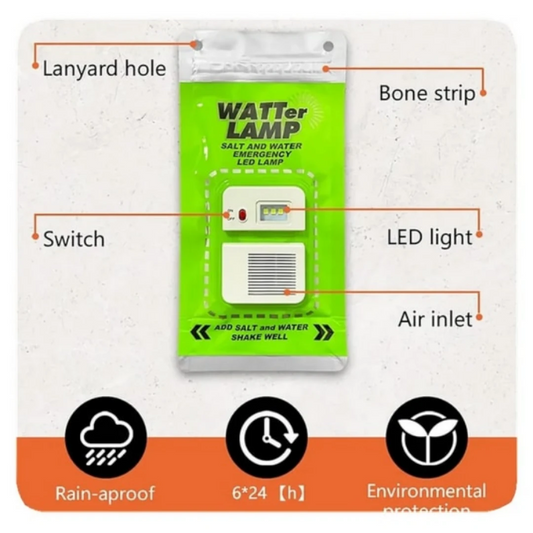 Salt And Water Emergency LED Lamp