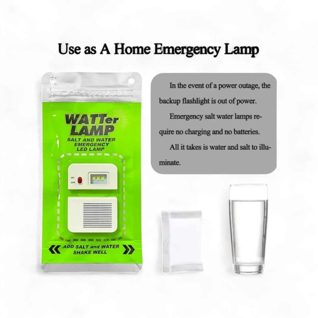 Salt And Water Emergency LED Lamp