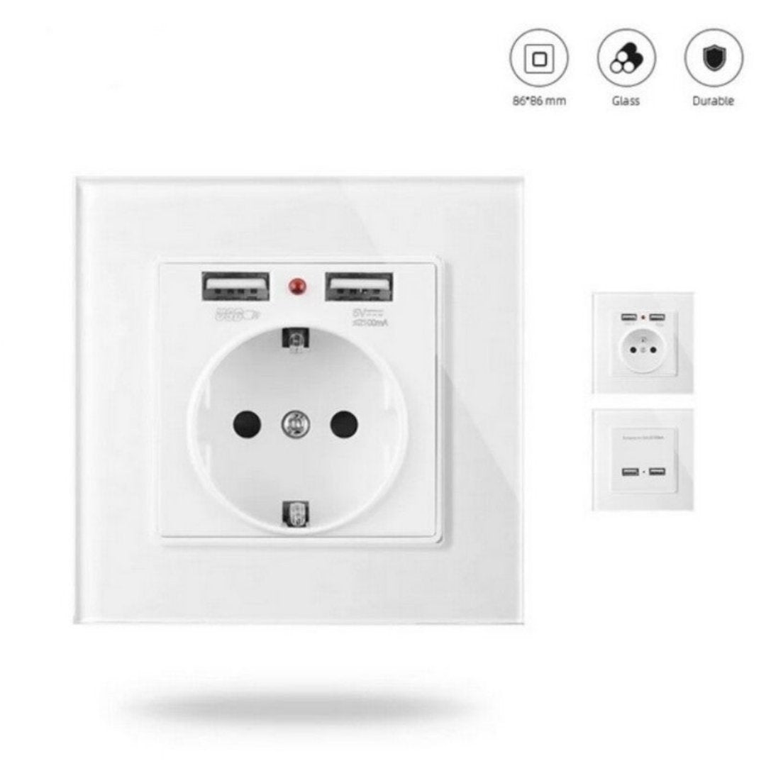 Smart Spot Double USB Wall Socket