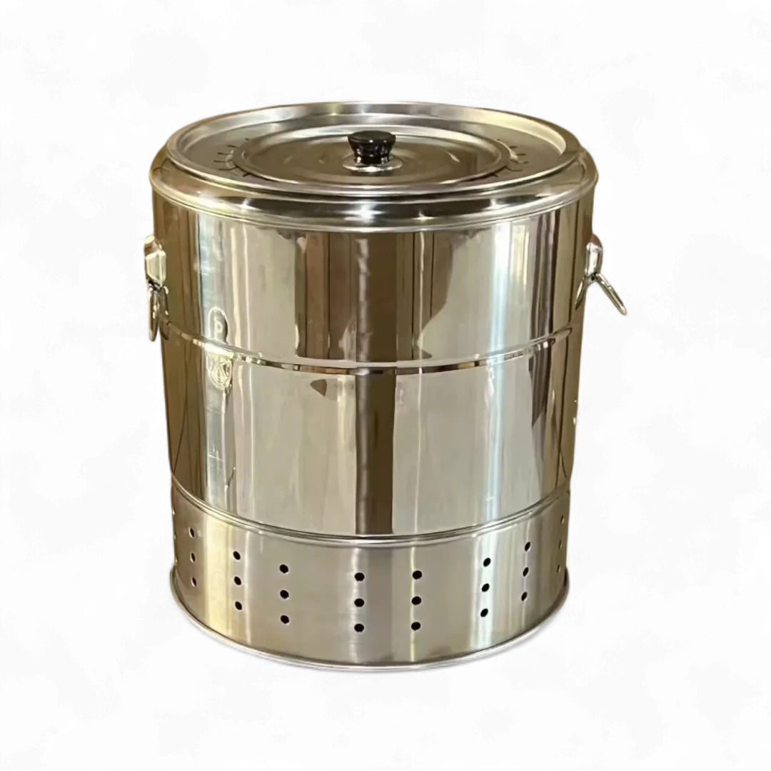 Smokeless BBQ Grill Barrel Stove