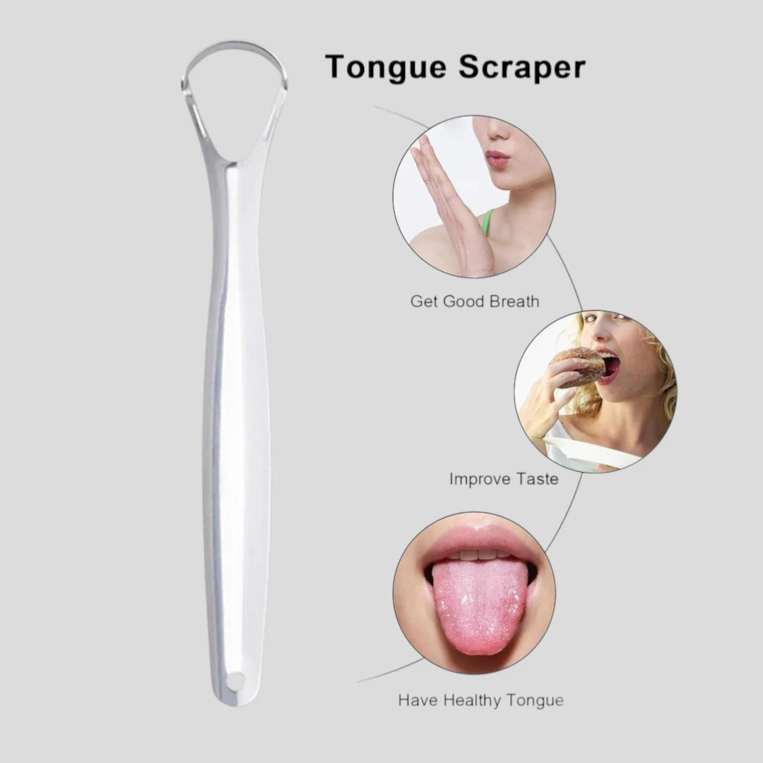 Stainless Steel Tongue Scraper – Oral Hygiene Tool