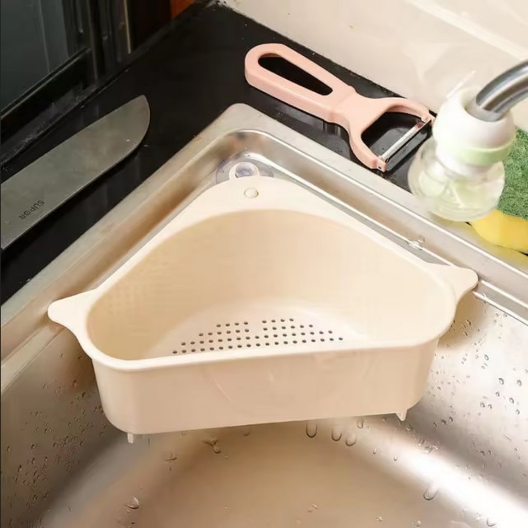 Triangular Sink Drain Shelf - 2 Colors