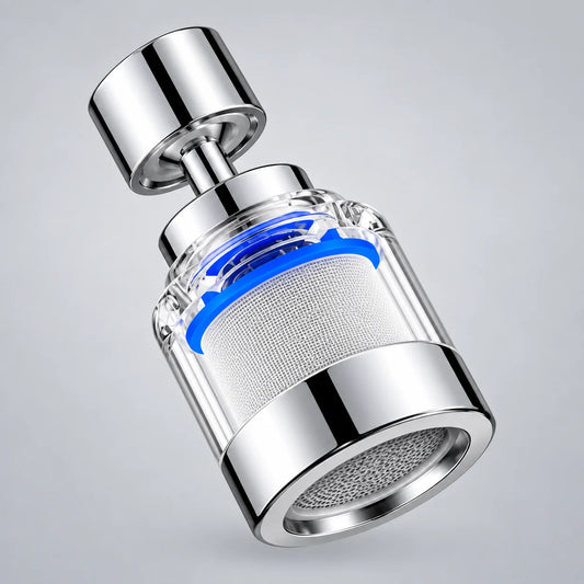 360° Swivel Faucet Water Filter Aerator – 316L Stainless Steel