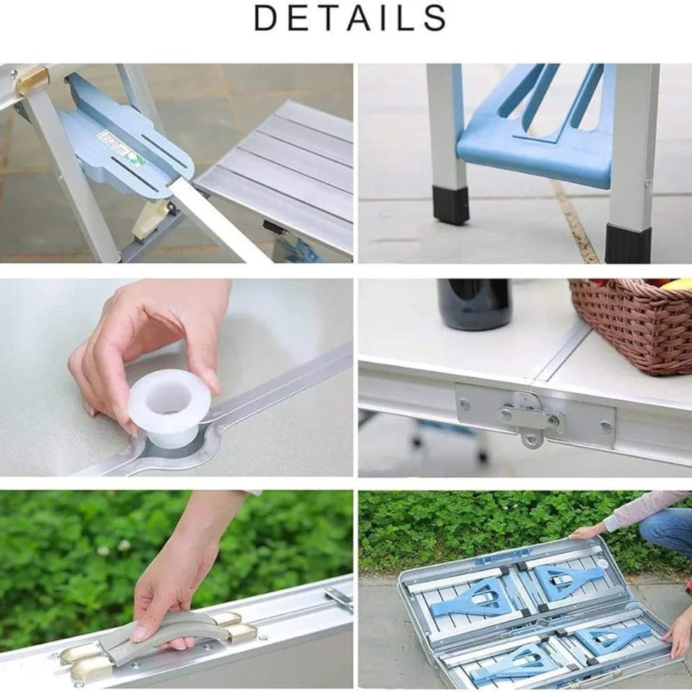 Foldable Camping Table & Chairs Set