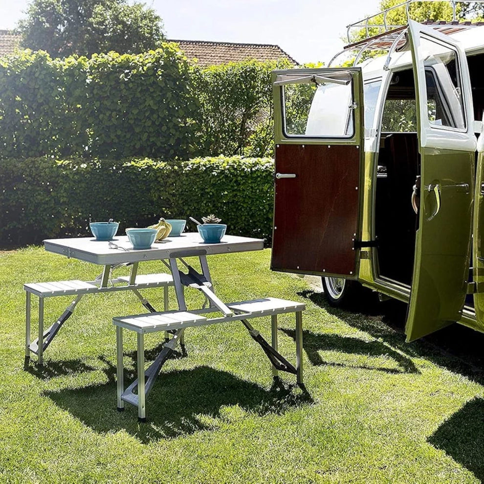 Foldable Camping Table & Chairs Set
