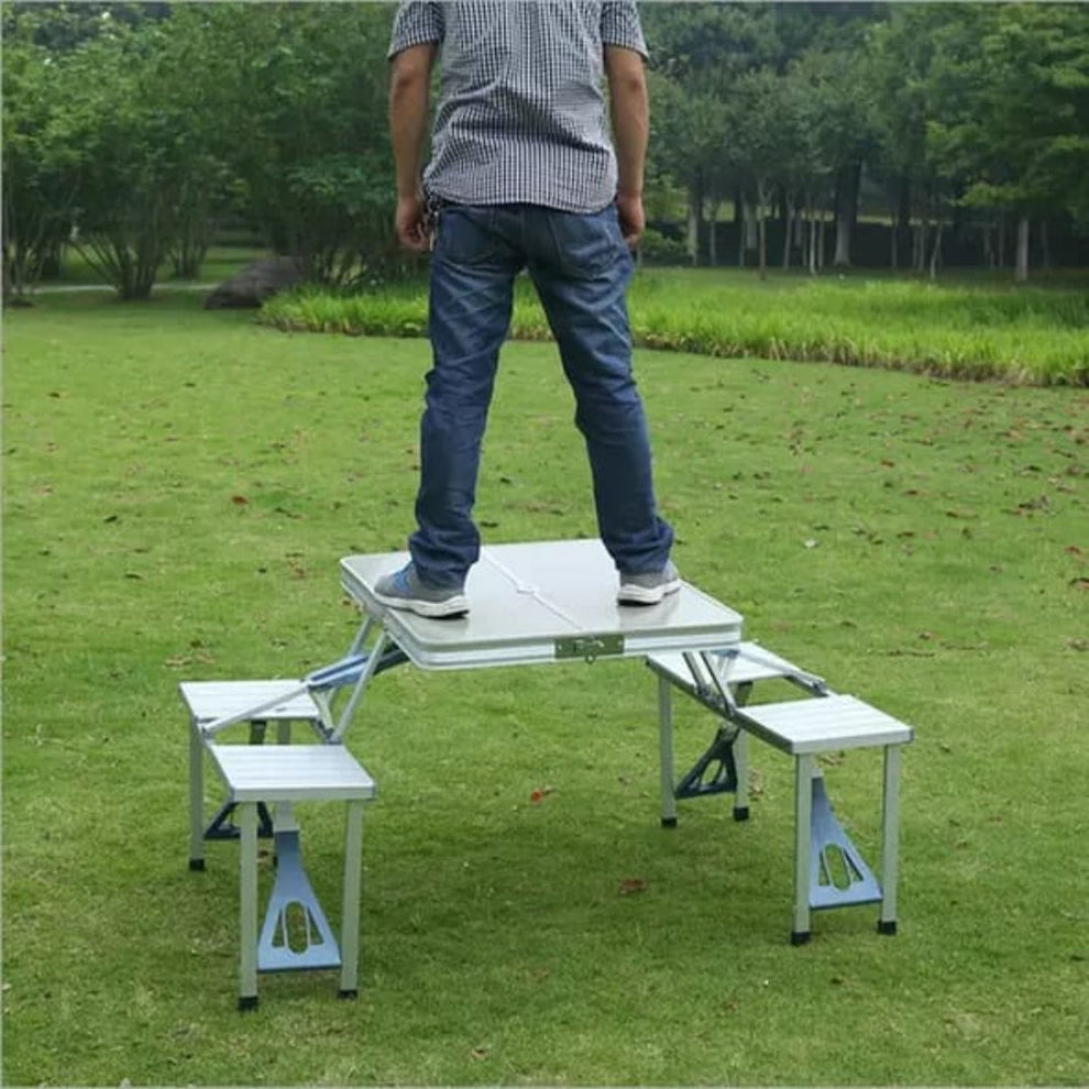 Foldable Camping Table & Chairs Set