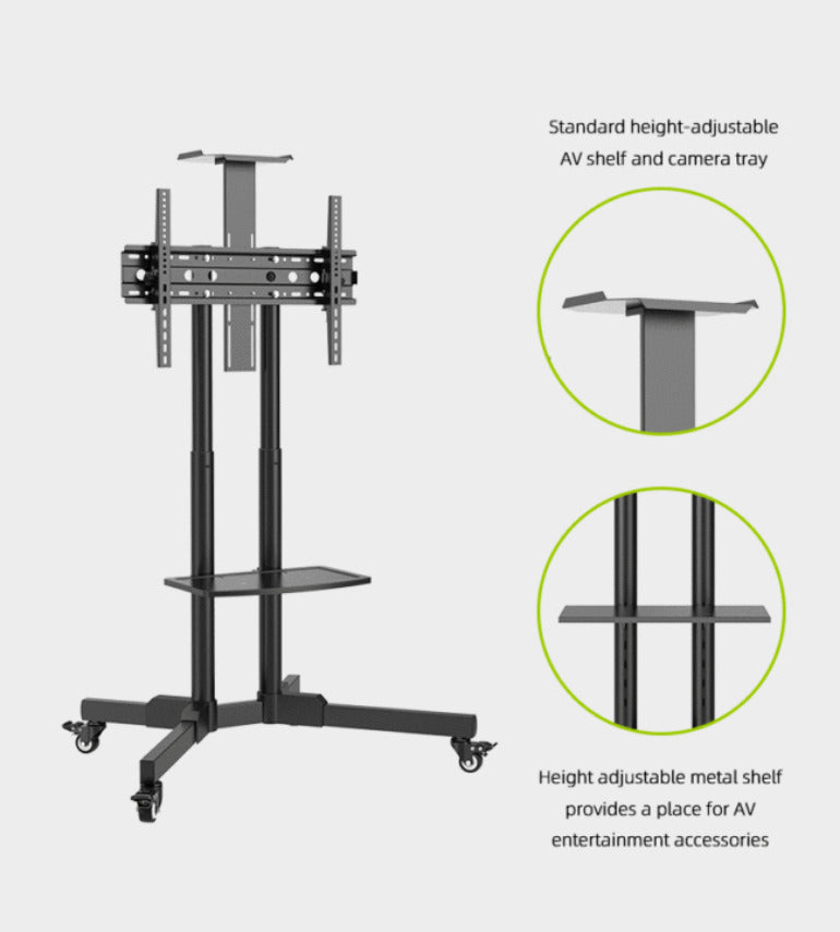 Tv Trolley Stand With Shelf