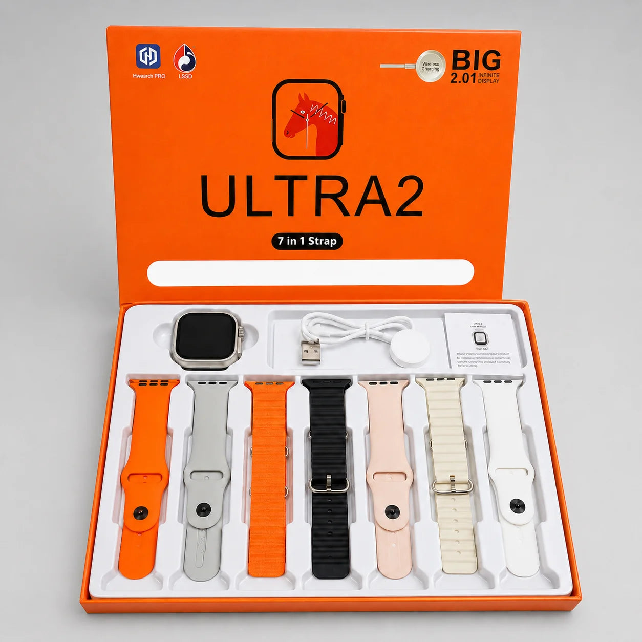 Ultra 2 Smart Watch – 7 in 1 Strap Edition