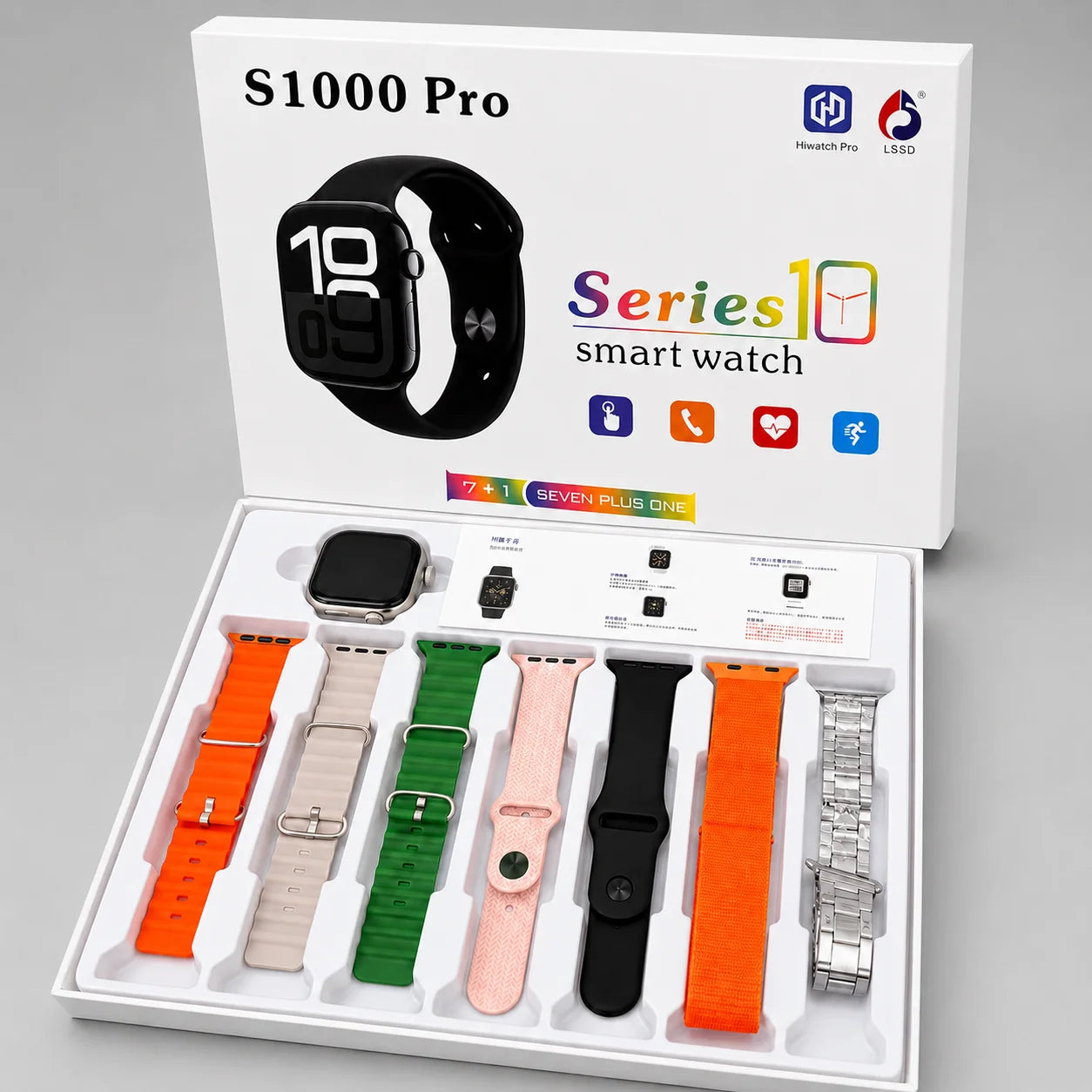 S1000 Pro Smart Watch Series 10 – 7+1 Edition