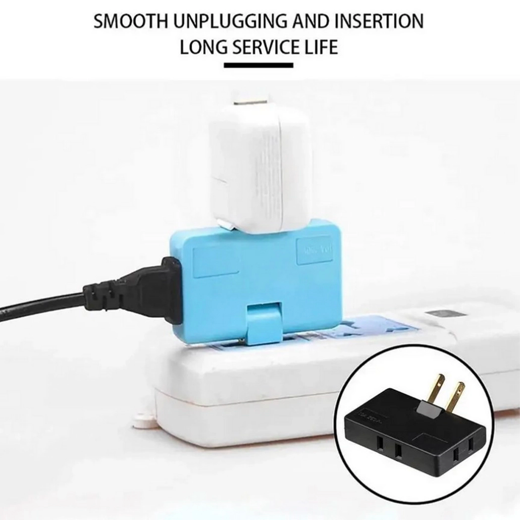 3-in-1 Folding Plug Adapter - 2500W (American Plug)