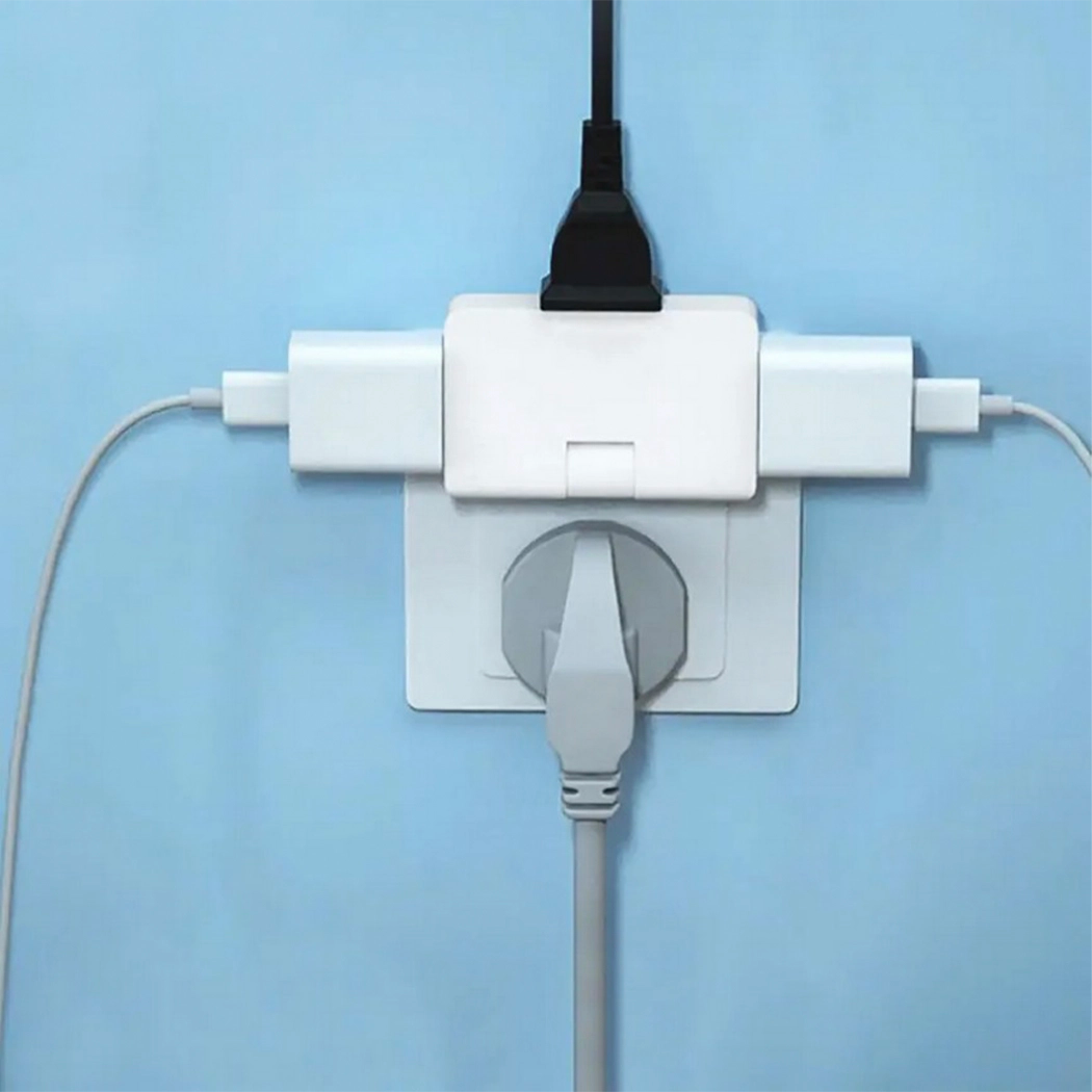 3-in-1 Folding Plug Adapter - 2500W (American Plug)