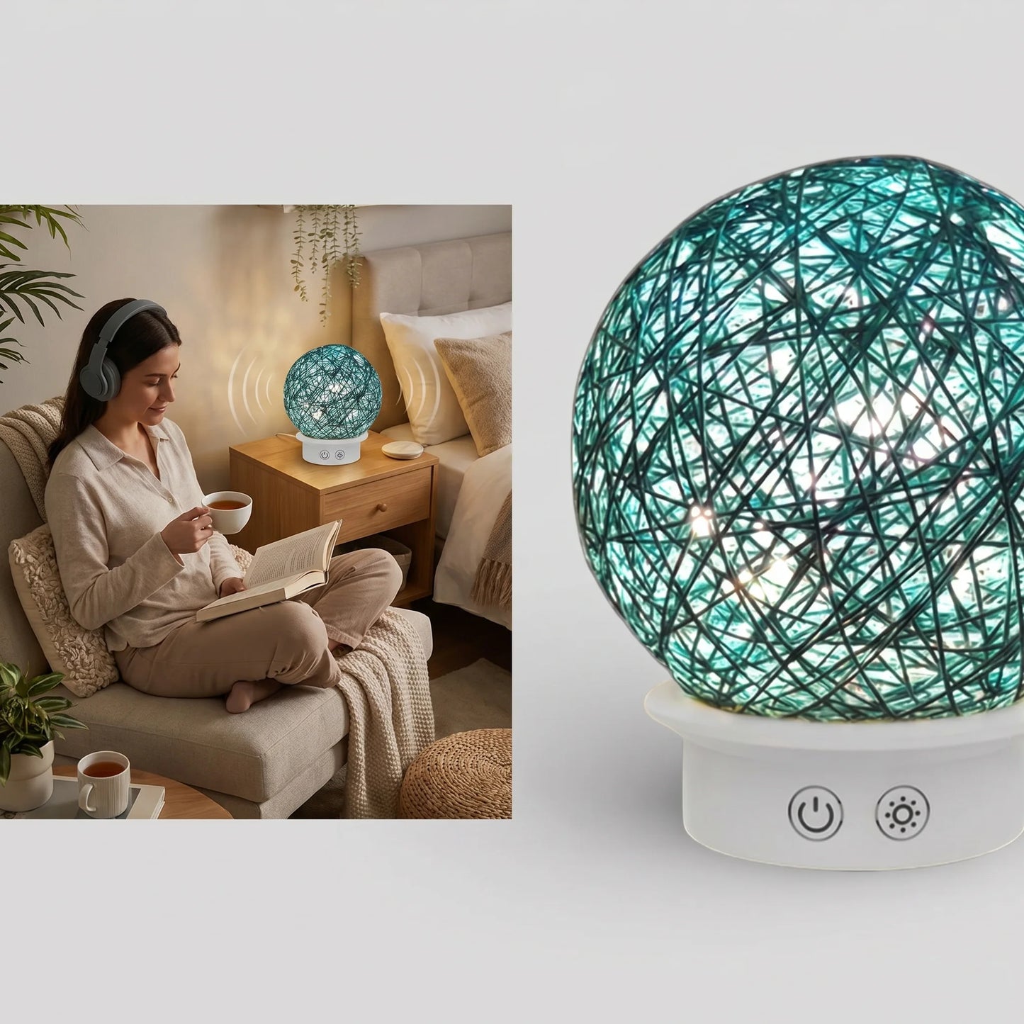 3D Night Light With Bluetooth Speaker