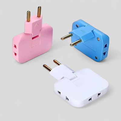 3-in-1 Folding Plug Adapter - 2500W
