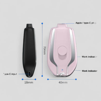 Mini Emergency Power Bank – 2 Colors