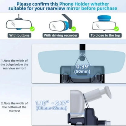 Car Mirror Phone Holder