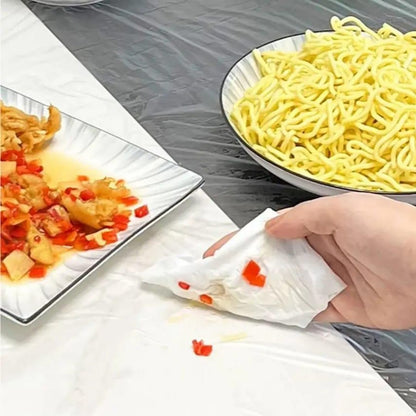 Clear Plastic Table Cover Protector - 10Pcs - 90x110cm