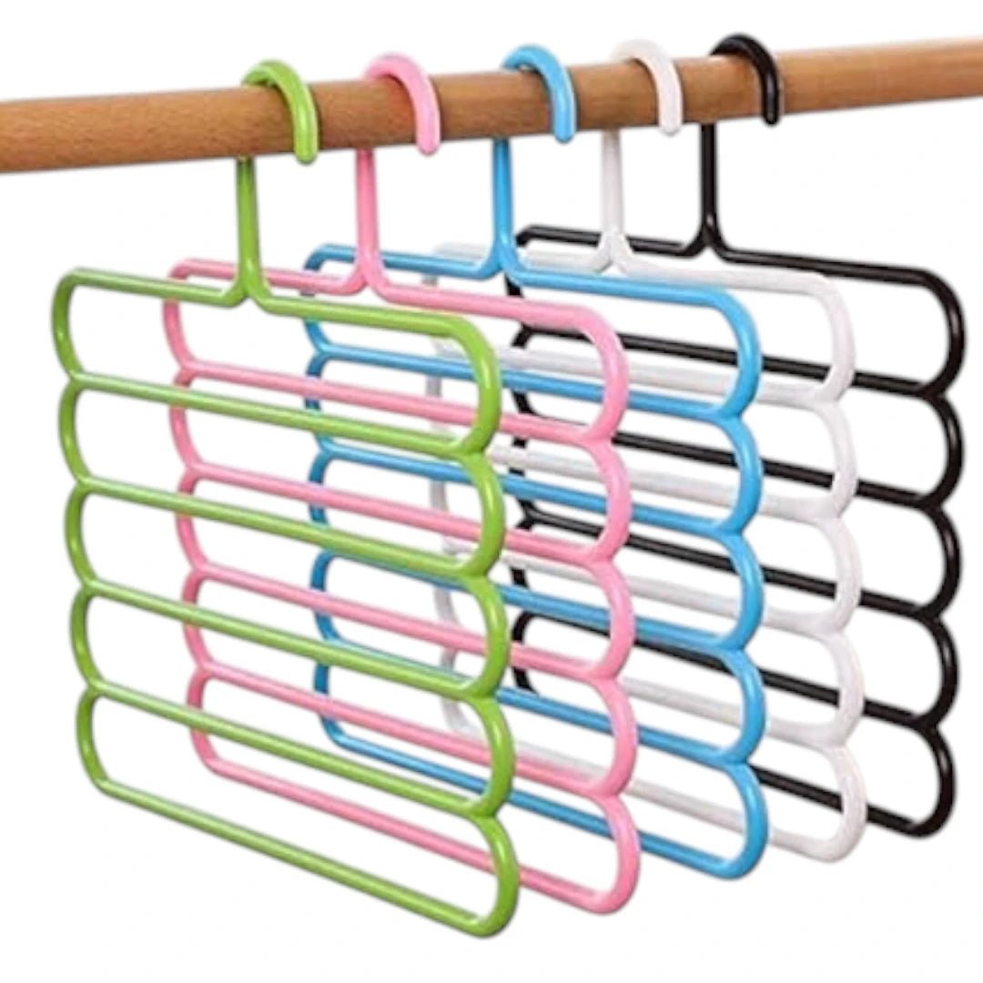 5-in-1 Multipurpose Plastic Hanger