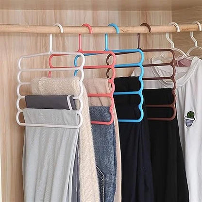 5-in-1 Multipurpose Plastic Hanger