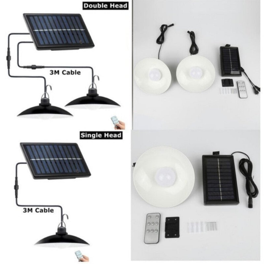 Double Head Waterproof Solar Lamps - 5m