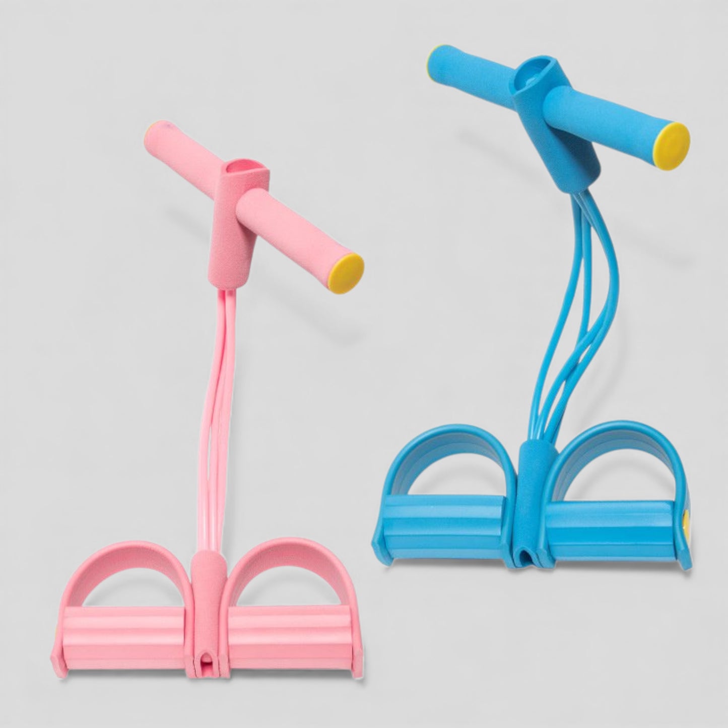 Elastic Resistance Pull Rope with Pedals - 6 Tubes