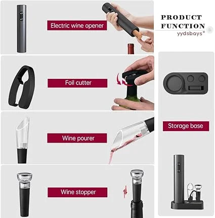 Electric Wine Bottle Opener Automatic Corkscrew