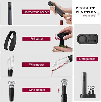 Electric Wine Bottle Opener Automatic Corkscrew