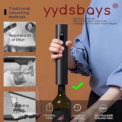 Electric Wine Bottle Opener Automatic Corkscrew