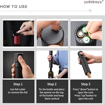 Electric Wine Bottle Opener Automatic Corkscrew