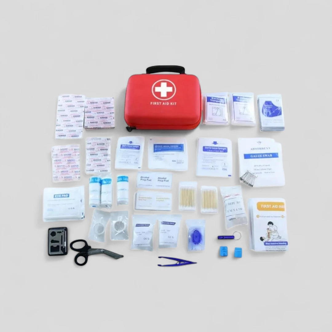 First Aid Kit + Free Digital Thermometer