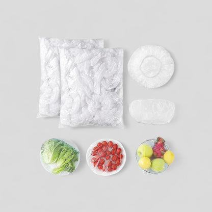 Stretchable Food Wrap Bags - 100 Pcs