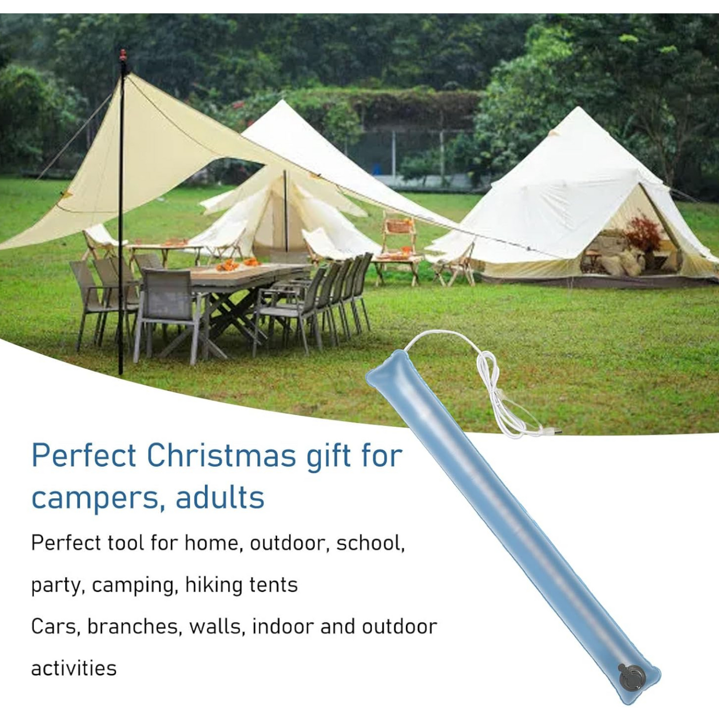 Inflatable USB LED Camping Lantern 65cm - 1200 lm