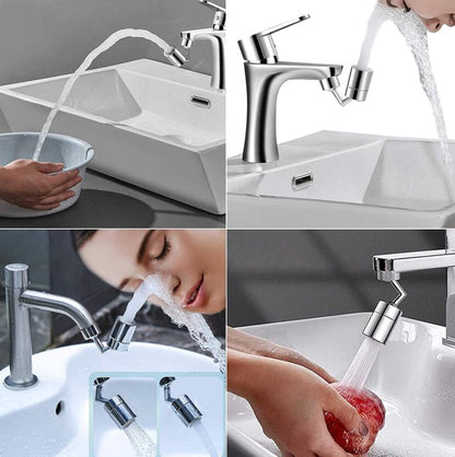 Metal Rotating Faucet Extender - 720 Degree